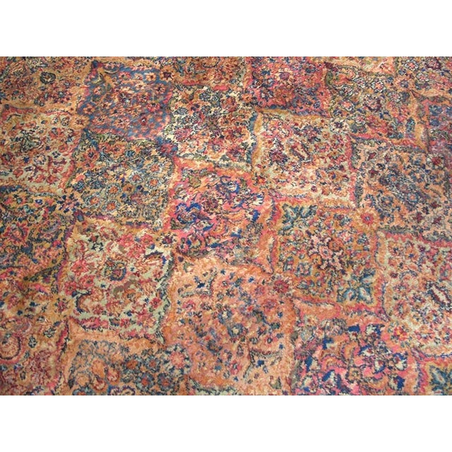Mid 20th Century 1960s Rose Geometric Floral Modern Vintage American Karastan Rug 11'6" X 40' Wool Carpet For Sale - Image 5 of 6