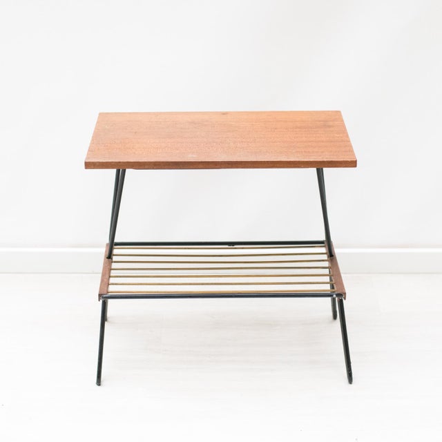 Wood Black Magazine Table, 1960s For Sale - Image 7 of 15