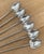 Art Deco Antique 1920s Wallace Sterling Silver Heart Shaped Sipping Spoon Set of 6 For Sale - Image 3 of 5