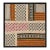 Boho Mosaic Block Printed Embroidered Wall Frame For Sale