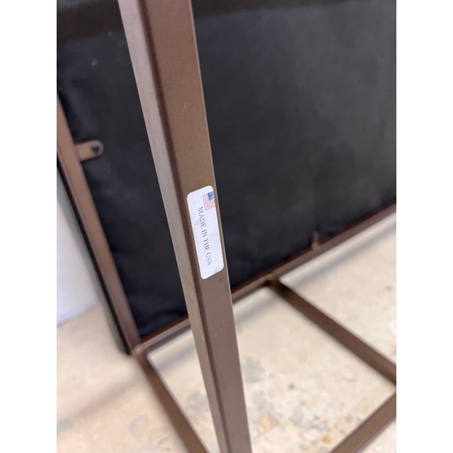 Mitchell Gold + Bob Williams Carmen Leather Cocktail Ottoman or Museum Bench For Sale - Image 12 of 13