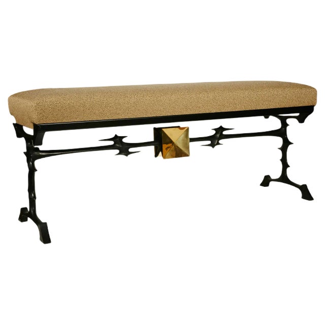 Bronze Bench by Peter van Heeck, 1970s For Sale