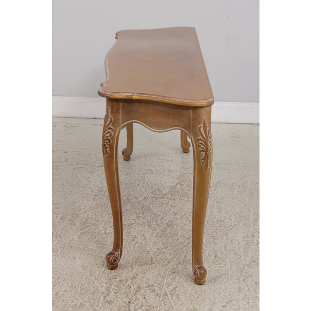 1990s Ethan Allen Legacy French Provincial Console Table For Sale - Image 5 of 14
