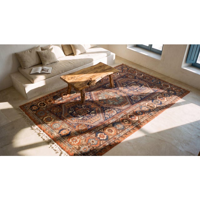 19th Century Caucasian Sumak Carpet For Sale - Image 12 of 14
