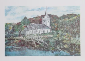 William Collier, Wildwood Church, Lithograph