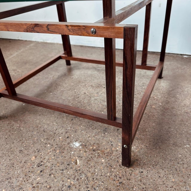 Rosewood and Glass Henning Norgaard Side Table For Sale - Image 9 of 10