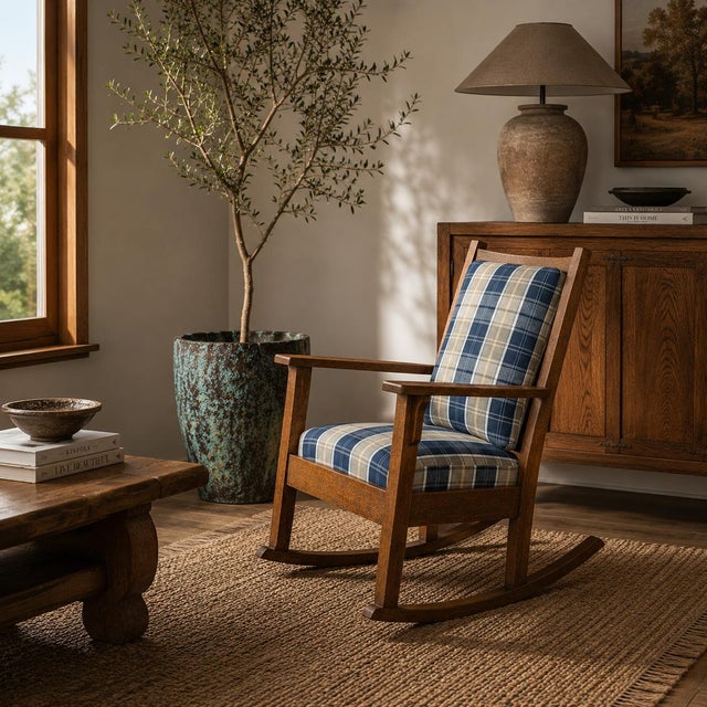 Antique Oregon Chair Co. Mission Oak Rocking Chair, Early 20th Century For Sale - Image 17 of 17