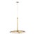 Kelly Wearstler for Visual Comfort Signature Covet Large Ring Chandelier in Antique-Burnished Brass & Alabaster For Sale