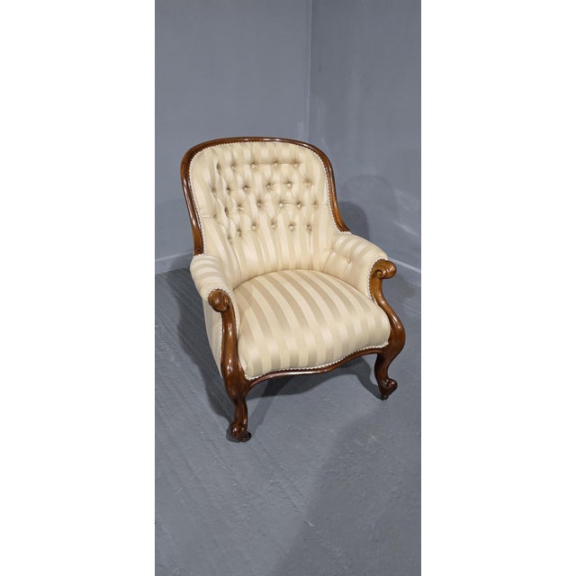 Victorian Mahogany Armchair, 1850 For Sale - Image 10 of 10