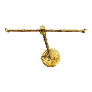 Vintage Mid Century Modern Christmas Gift Jewelry Display or Luxurious Towel Holder For Sale