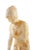 Here we have an antique Italian Art Nouveau Alabaster Sculpture depicting a Girl playing with Birds circa 1890s. The...