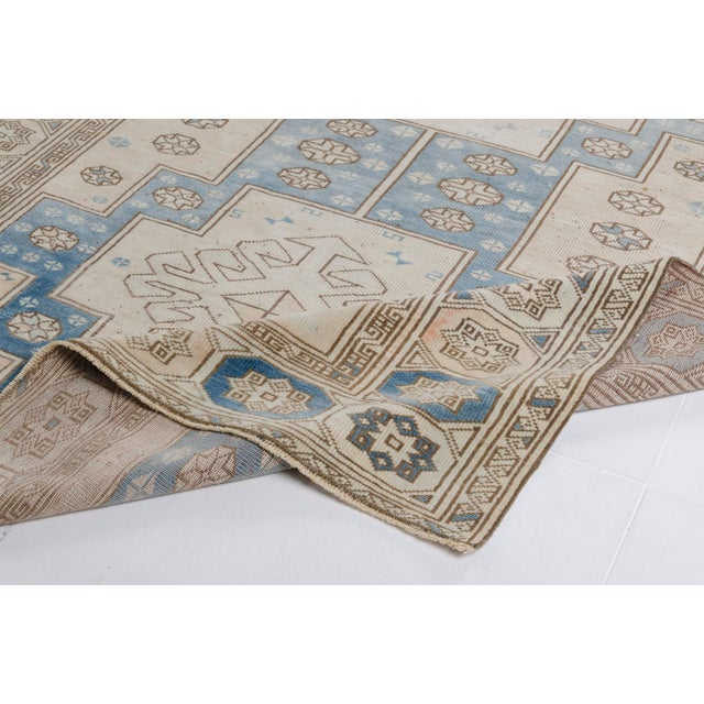 Mid 20th Century Geometric Anatolian Home Living Rug For Sale - Image 10 of 10