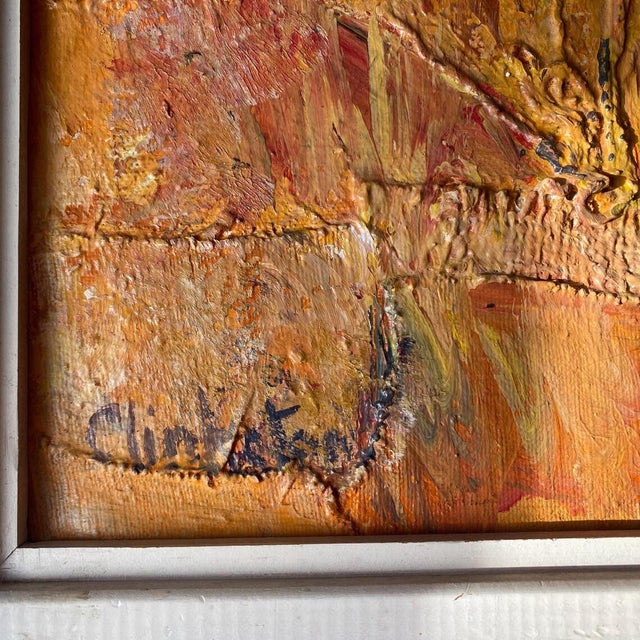 Mid-Century Modern 1970 Abstract Expressionist Landscape by Barbara Ann Clinkston (1931–2022) For Sale - Image 3 of 14