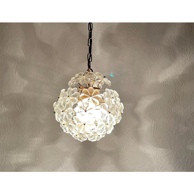 Flowers Hanging Lamp in Murano Glass by Christoph Palme, 1960s For Sale - Image 10 of 12