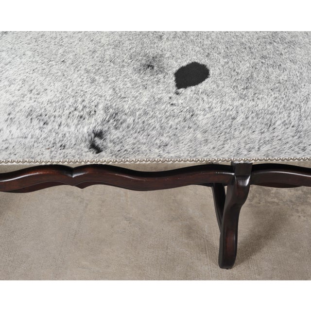 Ralph Lauren "Os De Mouton" Leather Cowhide Upholstered Bench For Sale - Image 17 of 18
