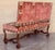 Early 20th Century Spanish Damask Velvet Bench with Back and Walnut Carved Legs For Sale - Image 18 of 18