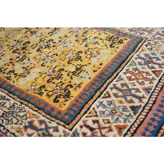 Textile Antique Ivory Caucasian Area Rug For Sale - Image 7 of 11