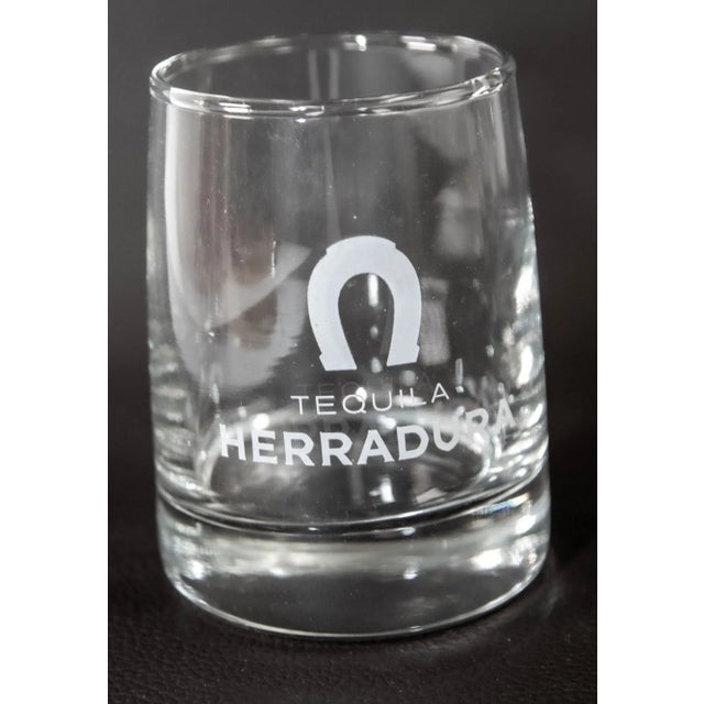 Vintage Herradura Horse Shoe Logo Lowball Tumblers Set of 4 Collectible Barware For Sale - Image 10 of 12