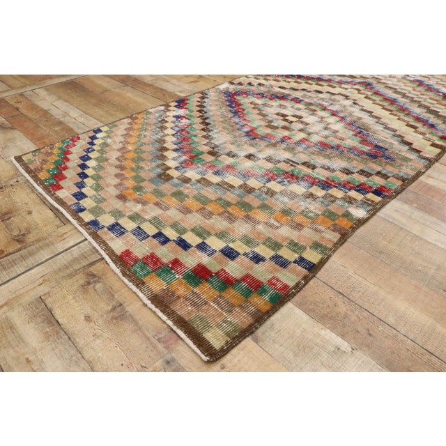 Textile Vintage Turkish Sivas Rug, 03'06 X 07'03 For Sale - Image 7 of 10