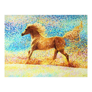 Artist Andrei Sitsko "Arabia. Golden Sand Series" Modern Original Painting For Sale