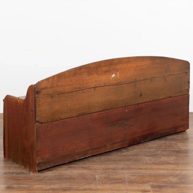 Original Hand Painted Swedish Bench, Dated 1817 For Sale - Image 12 of 12