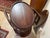 Vintage Mahogany Oval Bar Cabinet With Removable Serving Tray For Sale - Image 9 of 11