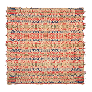 Cotton and Wool Coverlet by Seifert & Co. (Active C. 1851-1900), Mechanicsburg, Pennsylvania, C. 1875