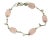 Tiffany & Co. Pink Quartz Sterling Silver Fancy Link Bead Bracelet For Sale