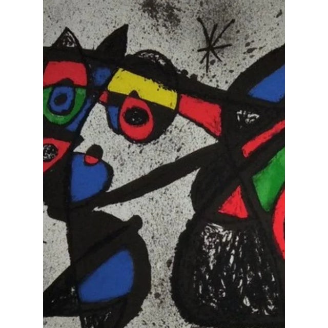 Mid-Century Modern Joan Miro, Sala Gaspar: Sobreteixims i escultures, 1972, Lithograph, Framed For Sale - Image 3 of 7