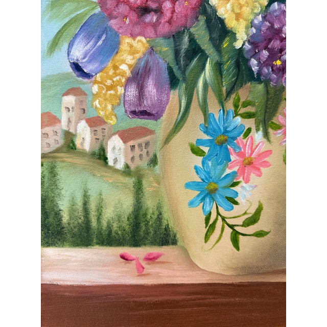 Vintage Still Life Oil Painting in Gold Frame - Signed by Artist For Sale - Image 4 of 11