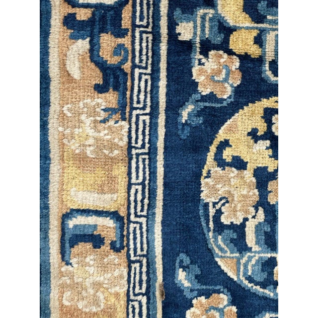 Antique Chinese Cotton and Wool Rug For Sale - Image 15 of 18