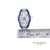 Elegant 18k White Gold Natural Diamond and Blue Sapphire Ring, Size 6.25 For Sale - Image 10 of 10