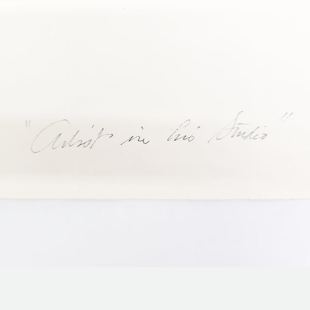 Yellow Artist in His Studio - Robert Lohman, C. 1969 For Sale - Image 8 of 11