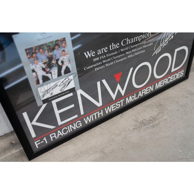 Wood West McLaren Mercedes FIA Formula 1 Poster, 1998 For Sale - Image 7 of 14