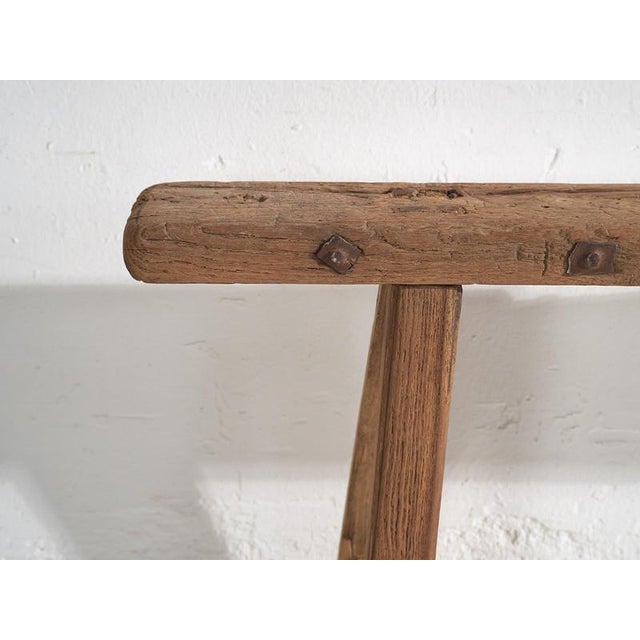 Antique Primitive Bench, 1870 For Sale - Image 11 of 14