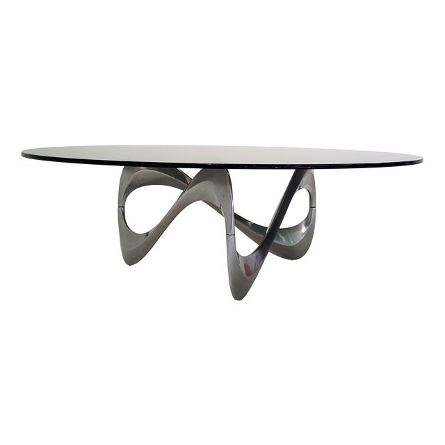 Snake Coffee Table attributed to Knut Hesterberg for Ronald Schmitt, Germany, 1965 For Sale