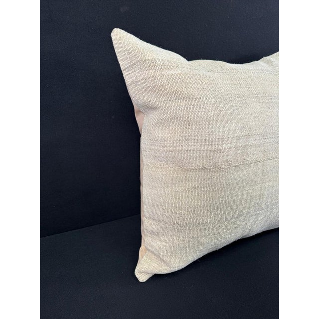 Turkish Hemp Pillow Cushion Natural Beige Pillow Cushion Cover 24x24 #30399 Enhance your home decor with our Kilim Pillow...