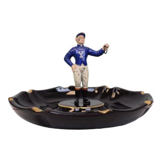 The "21" Club X Yale Blue Jockey Ashtray For Sale