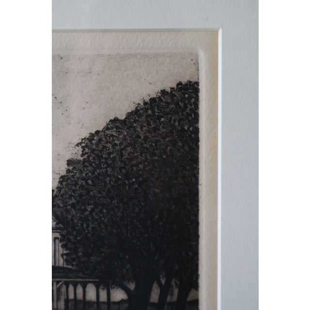 Woody Gruber “Deer Isle Landscape” Signed 1975 Drypoint Etching 49/75 For Sale - Image 9 of 18