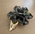 Vintage 1960’s Metal and Enamel Flower Brooch For Sale - Image 4 of 6