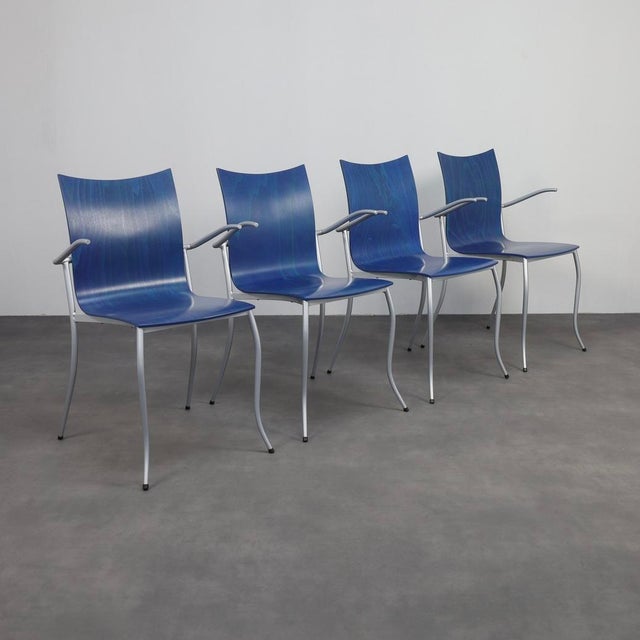Postmodern Dining Chairs by Karl Friedrich Förster for KFF, 1990s, Set of 4 For Sale - Image 9 of 9