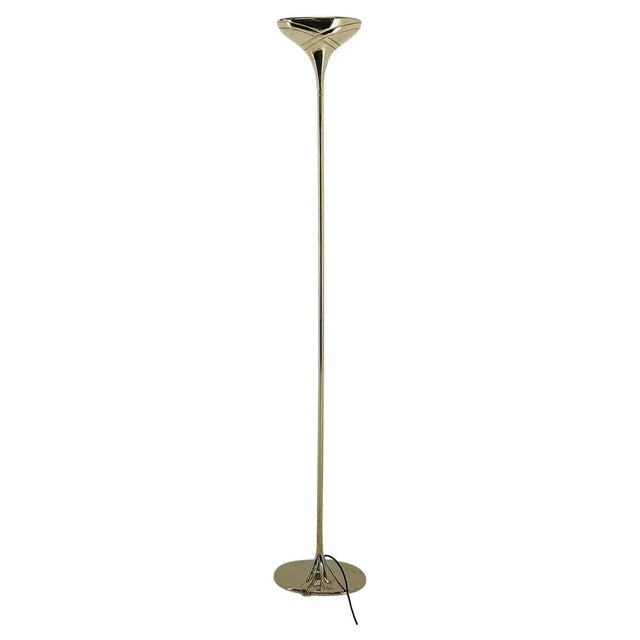 Italian Brass Torchiere Floor Lamp, 1970s For Sale - Image 13 of 13