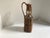 Vintage French Country Wicker-Wrapped Square Bottle For Sale - Image 4 of 12