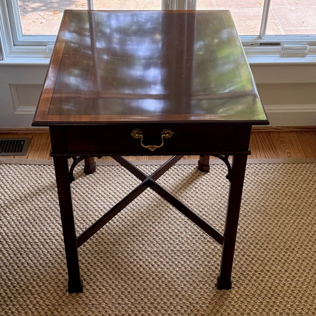 Brown Stickley Chinese Chippendale Side Table For Sale - Image 8 of 9