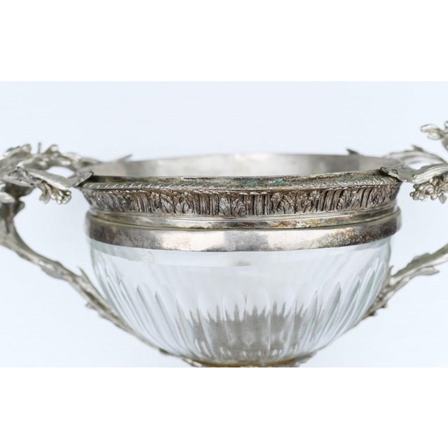 Victorian Sheffield Silver Plate Tureen in Cut Glass For Sale - Image 4 of 15