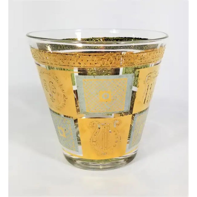 Gold Georges Briard 22k Gold Rocks Glassware Barware 1960s Mid Century - Set of 6 For Sale - Image 8 of 15