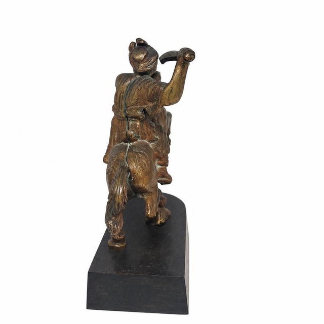 Beige Warriors on Horseback in Bronze, 1950s, Set of 2 For Sale - Image 8 of 9
