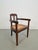 Wood Art Nouveau Deco Armchair in Rattan Webbing, Oak and Copper, 1920s For Sale - Image 7 of 9