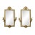 Antique Pair Brass Girandole Mirrors, France For Sale