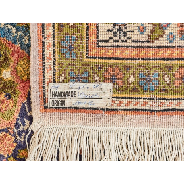 Textile Hand-Knotted Turkish Kayseri Rug For Sale - Image 7 of 10